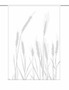 cereal 24 - blanco lichtgrau, Scheibenhänger eckig
